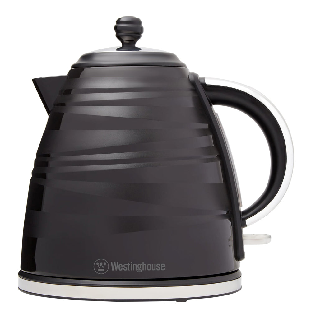 Westinghouse Plastic 1.7L kettle & 2 Slice Toaster Pack - Black