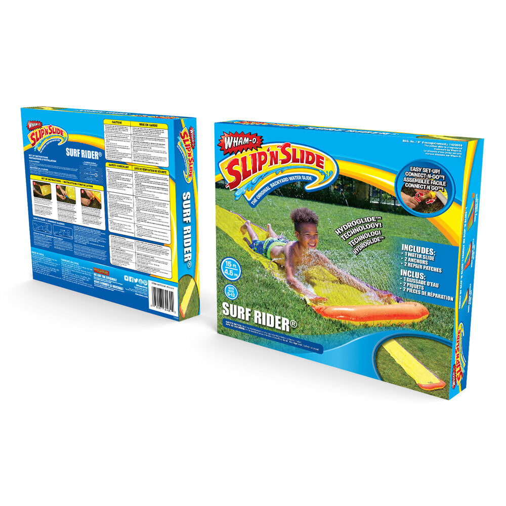 Wham-O 15ft Surf Rider Outdoor Backyard Water Slide