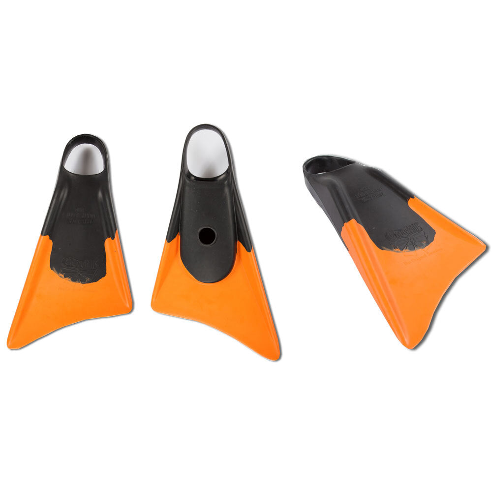 Makapuu Scuba Swimming Fin US 7-8.5 Medium - Black/Orange