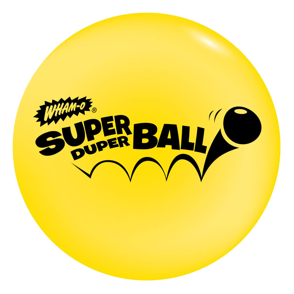 2PK Wham-O 10cm High Bounce Super Duper Ball Kids/Children Toy 5y+ Assorted