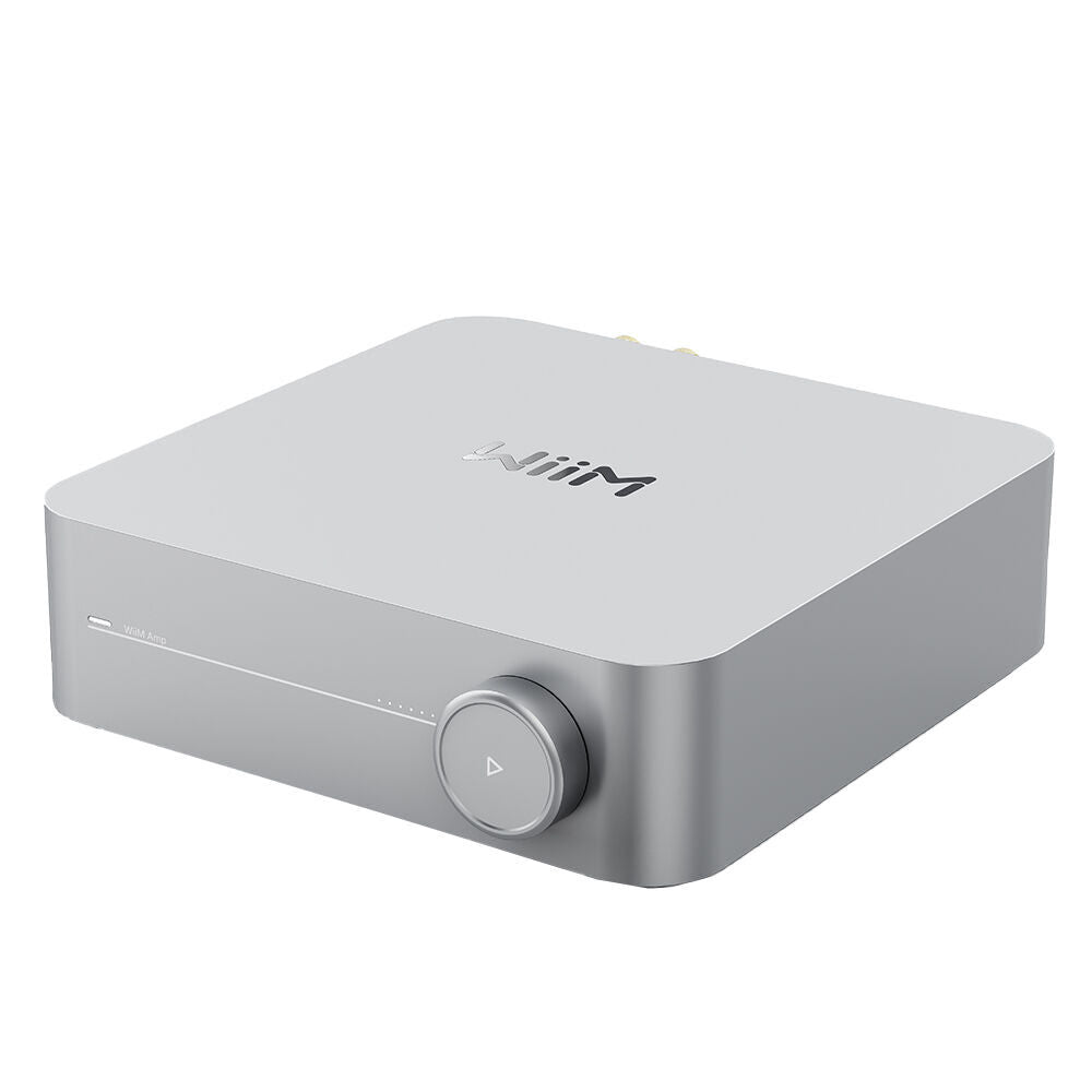 WiiM Aluminium Amp Multiroom Streaming Amplifier 19x19cm - Silver