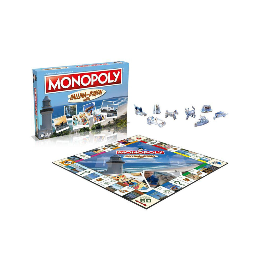 Winning Moves Monopoly Ballina Byron Bay Edition Family Board Game 8y+