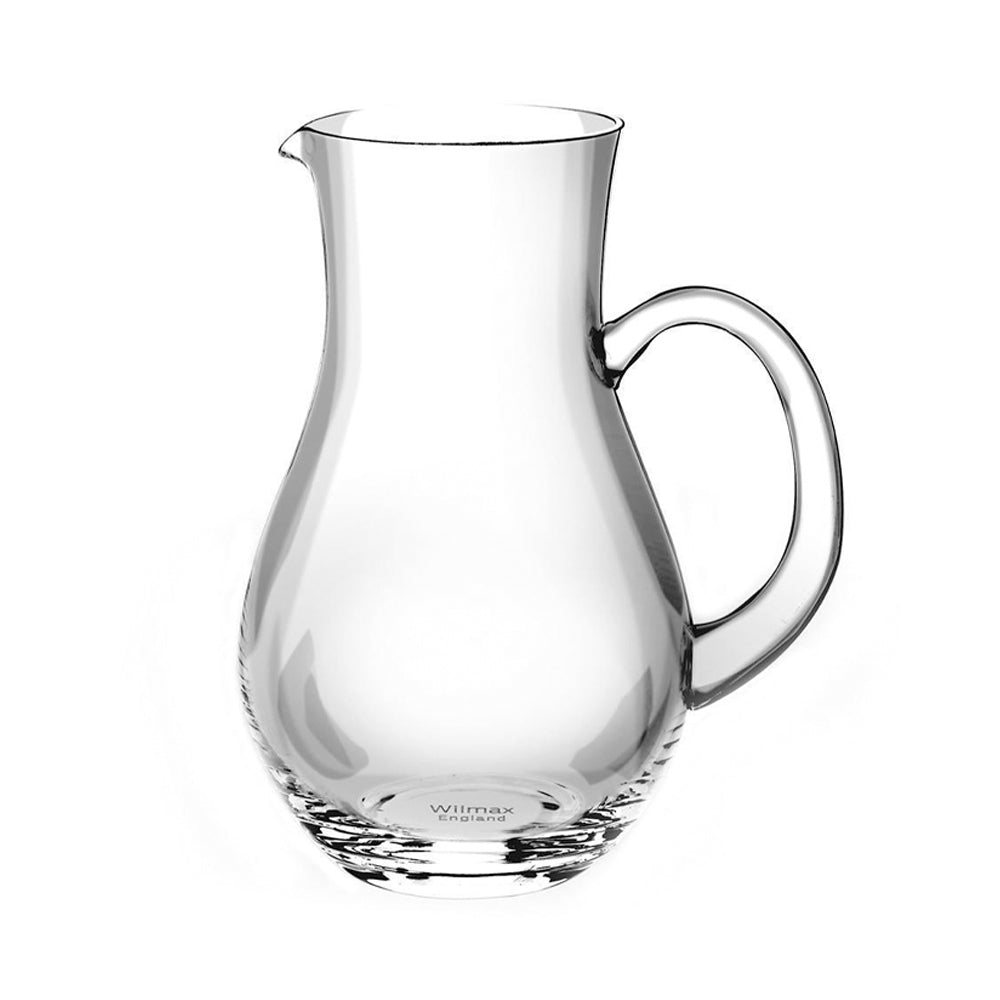 2x Wilmax England Round Crystalline 80ml Glass Jug - Clear