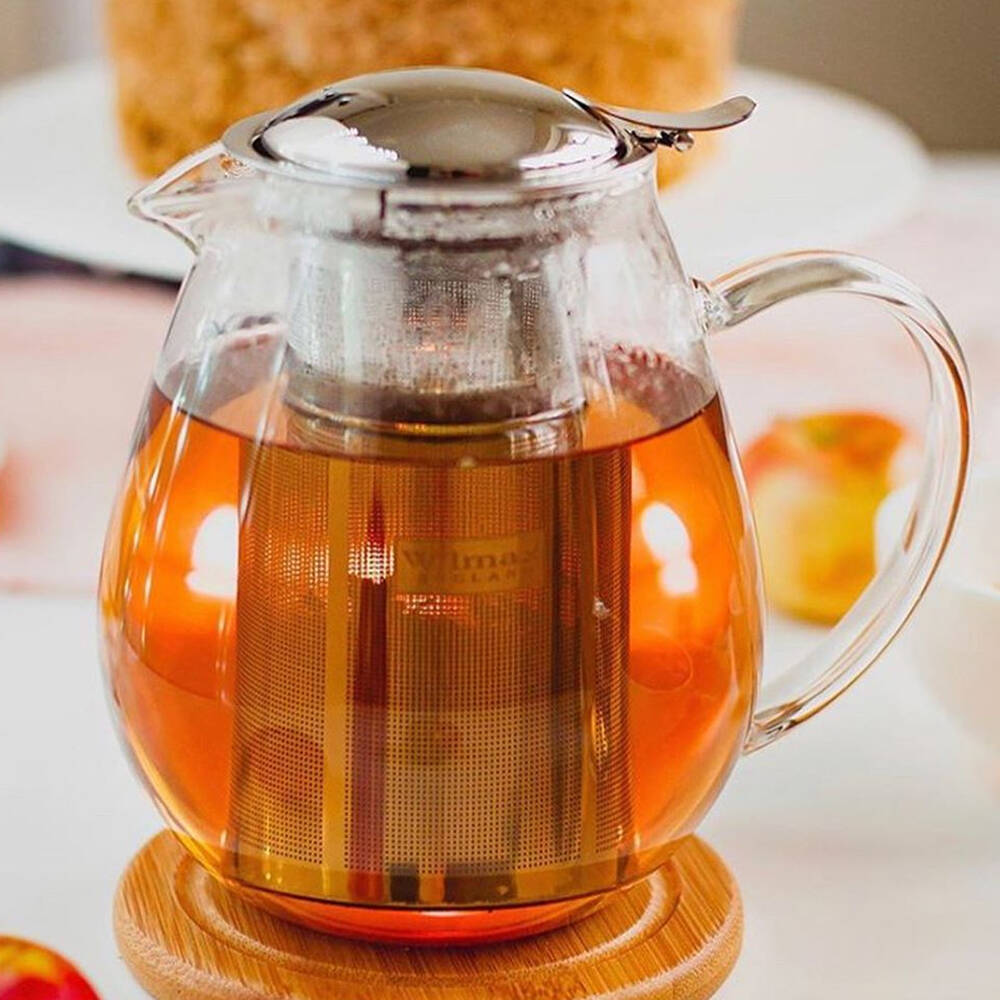 Wilmax England Thermo Glass 850ml Teapot w/ Handle - Clear