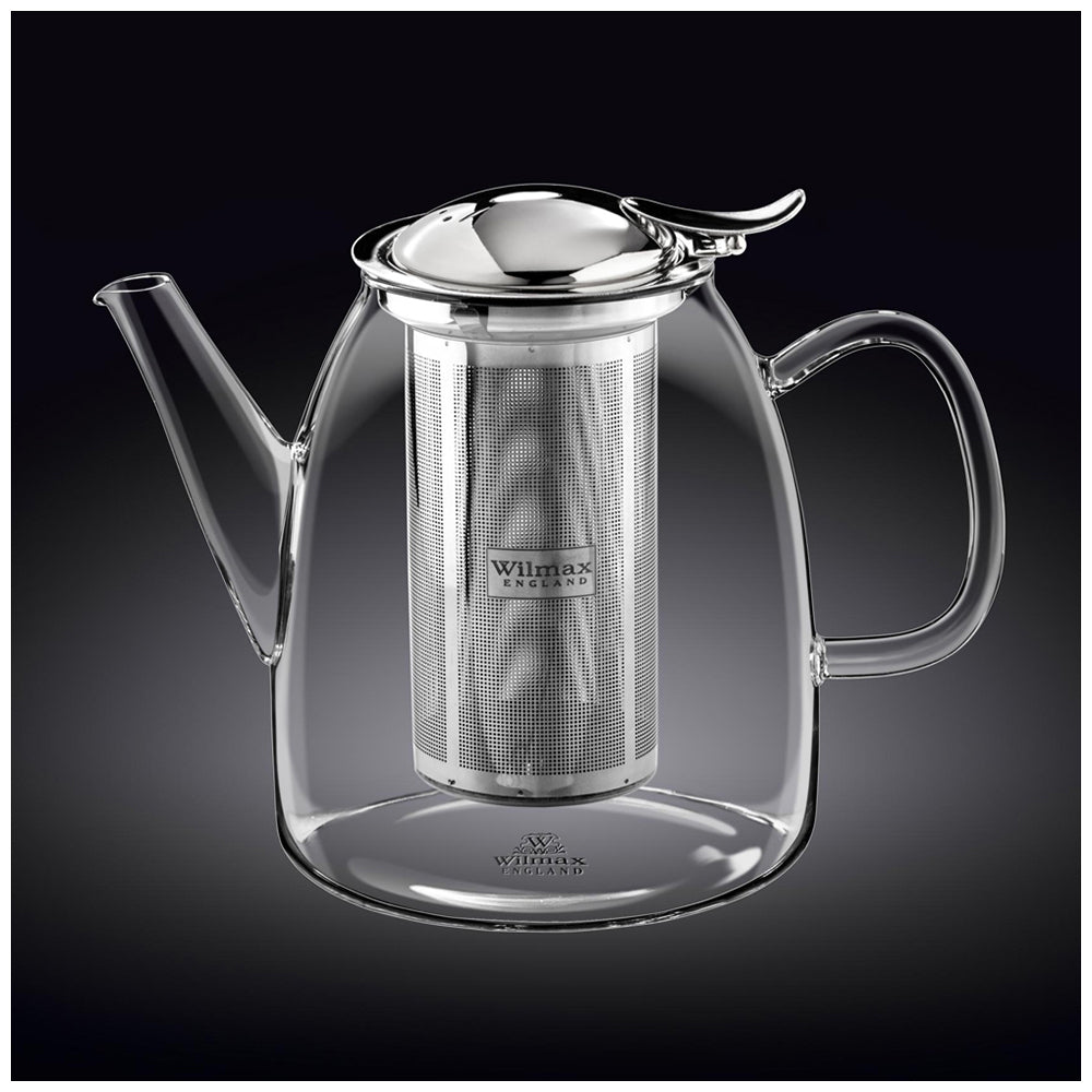 Wilmax England 600ml Thermo Glass Tea Pot w/ Lid/Diffuser - Clear