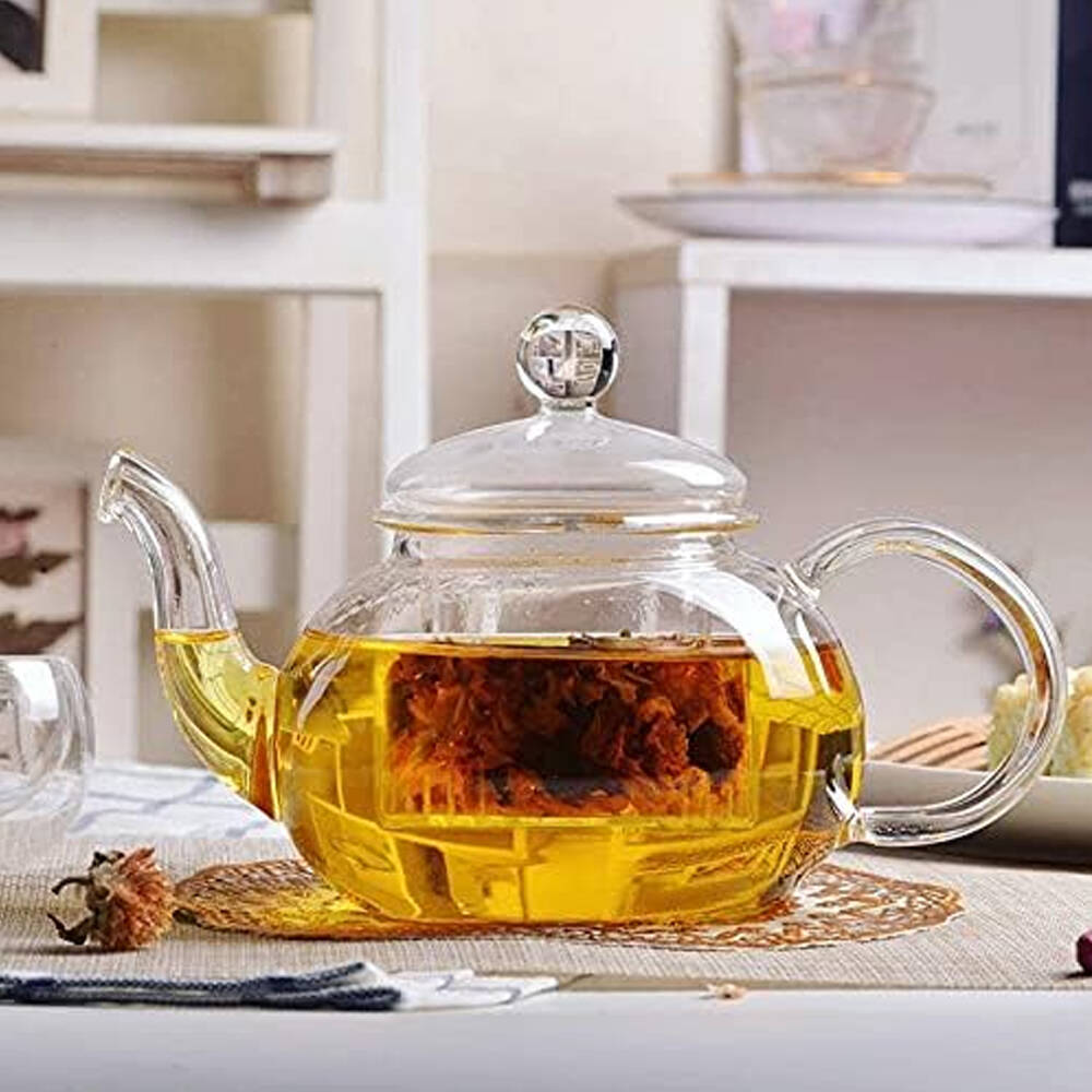 Wilmax England Thermo Glass 620ml Tea Pot w/ Handle - Clear