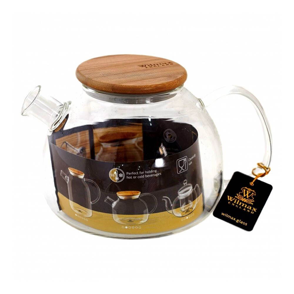 Wilmax England Thermo 1500ml Teapot w/ Lid/Handle - Clear