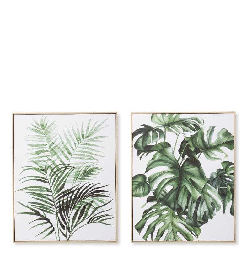 E Style 80x100cm La Tropical Canvas Wall Art - Green Assorted