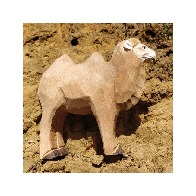 Wudimals Wood Bactrian Kids/Children Animal Figure Toy 3y+