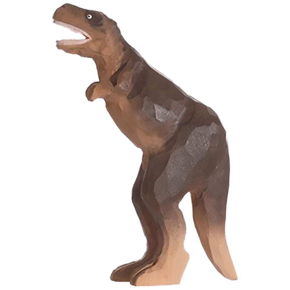 Wudimals T-rex Handmade Wooden Dinosaur Toy Carved Figurine Kids 3y+
