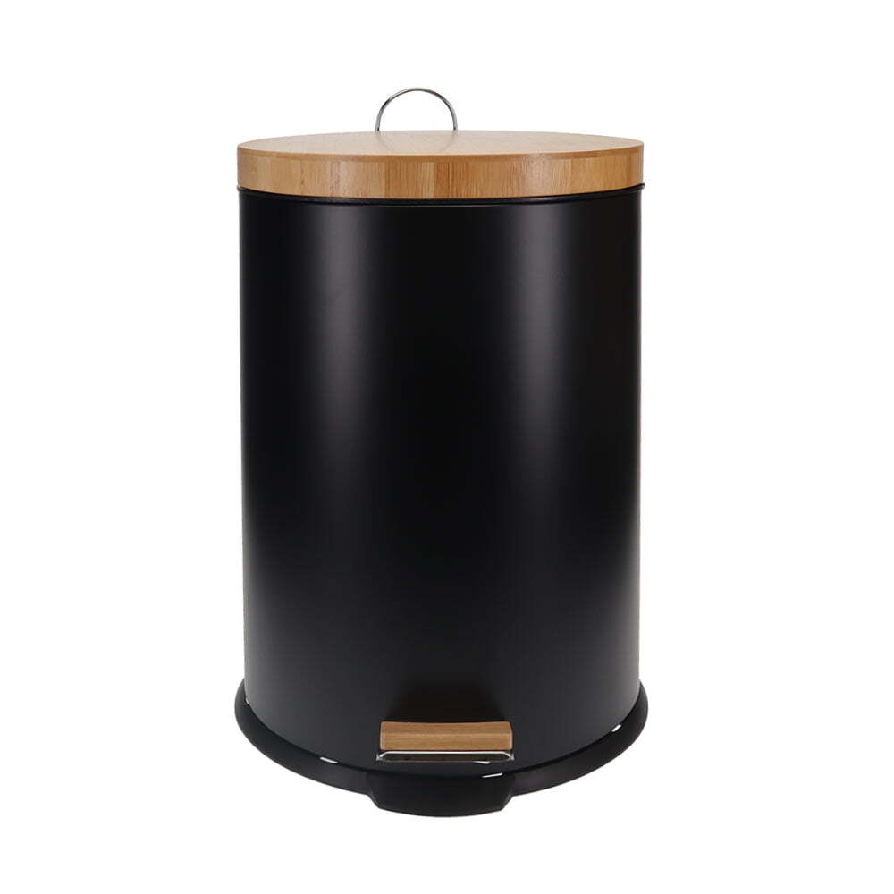 Eco Basics 20L Rubbish Bin/Trash Garbage Can - Black