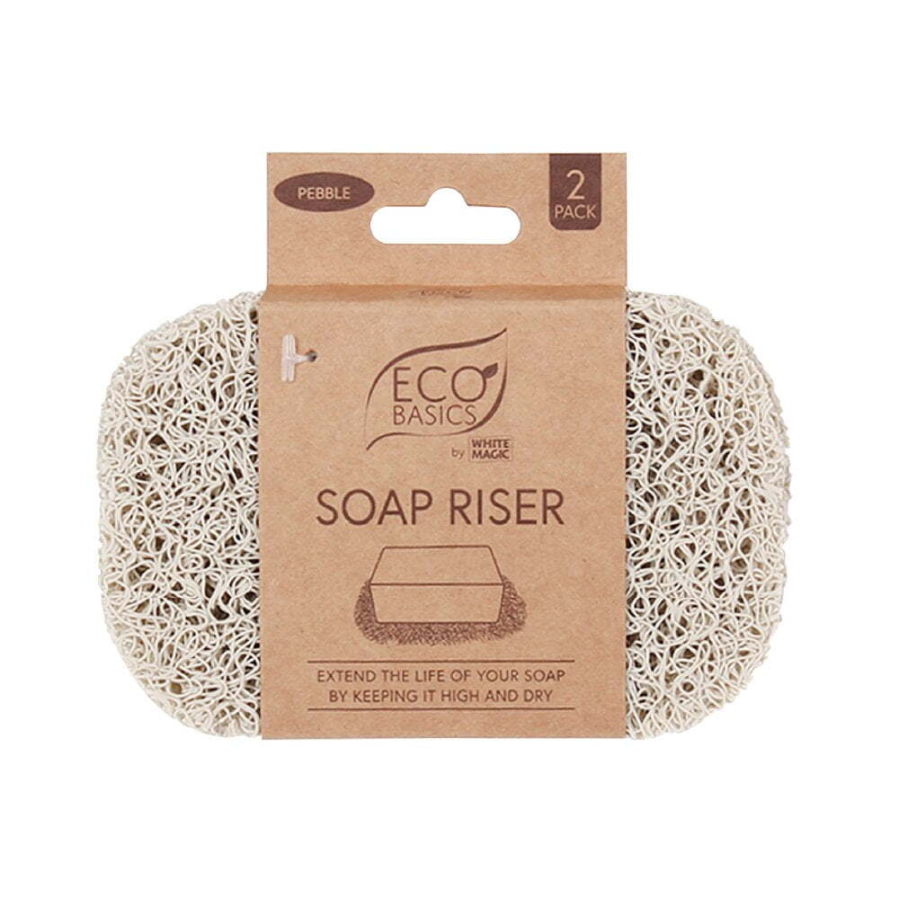 3x Eco Basics Soap Riser/Elevator Holder Storage - Pebble