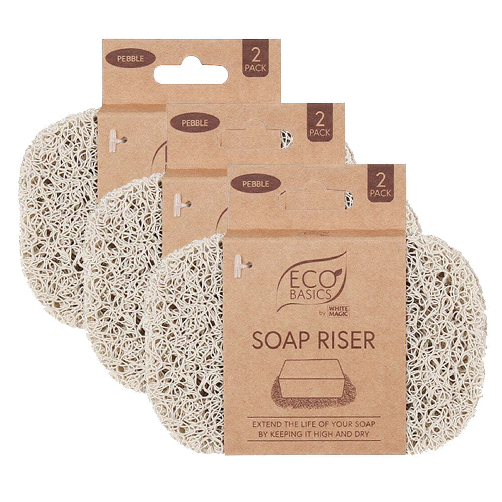 3x Eco Basics Soap Riser/Elevator Holder Storage - Pebble