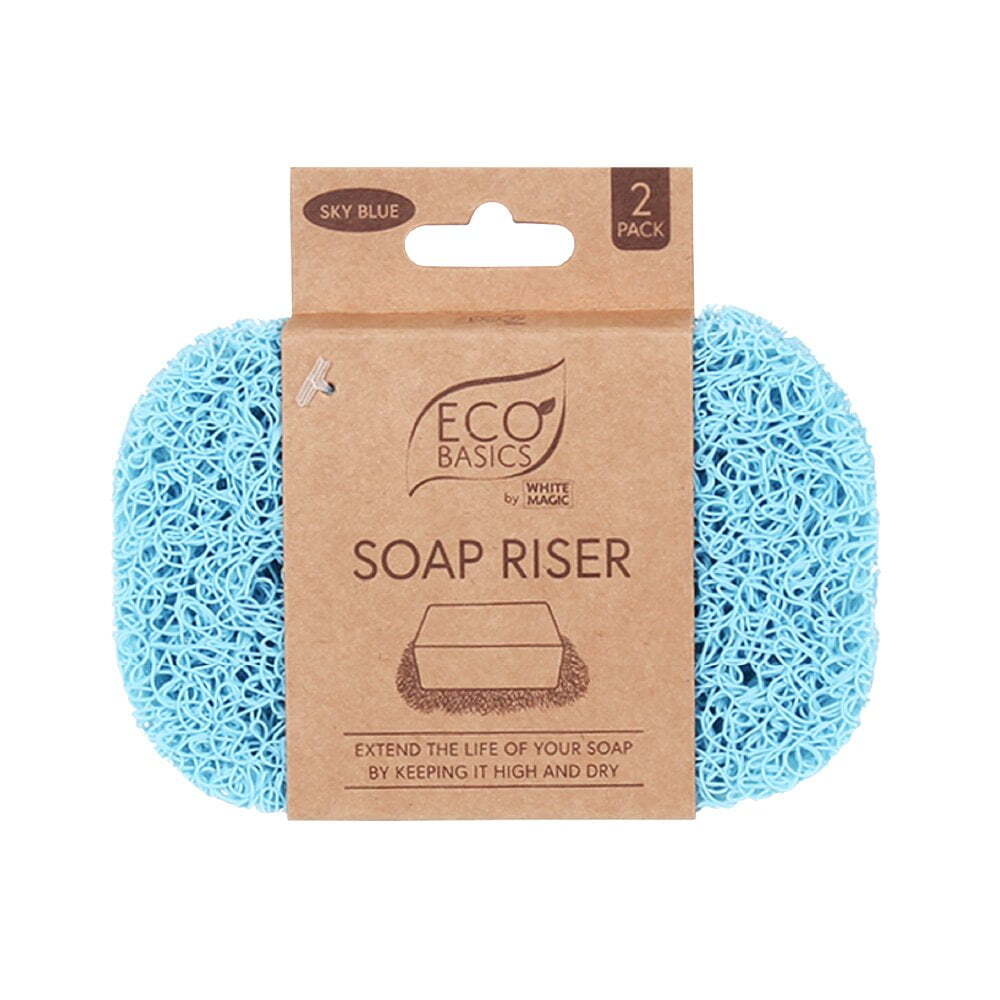 3x Eco Basics Soap Riser/Elevator Holder Storage - Sky Blue