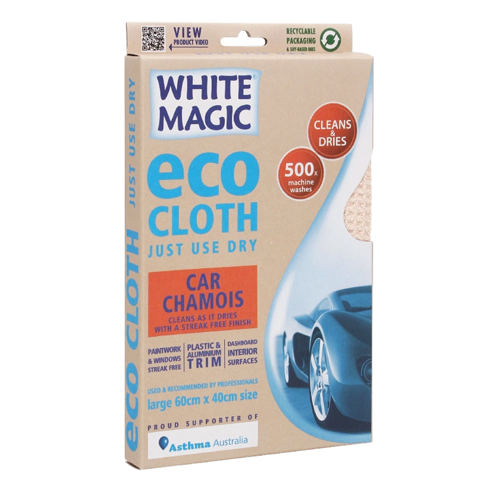 2PK White Magic Eco 60x40cm Cloth Car Chamois Large - Orange