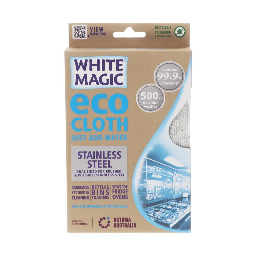 Eco Cloth 32x32cm Stainless Steel Dual-Sided Cleaner/Polisher
