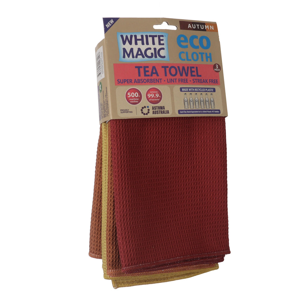 3pc White Magic Eco Cloth Tea Towel Autumn 70x50cm