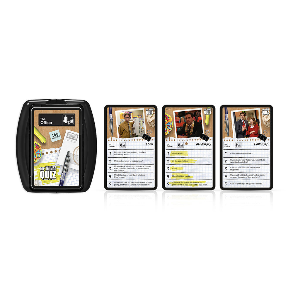 The Office Top Trumps 12x11cm Quiz Card Game Kids Toy 12y+
