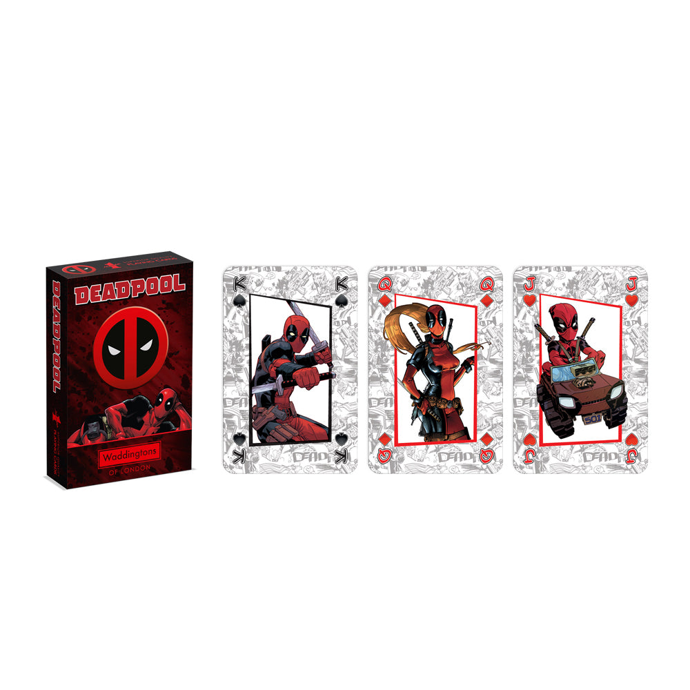 2PK Waddingtons No. 1 of London Playing Cards: Deadpool 14+