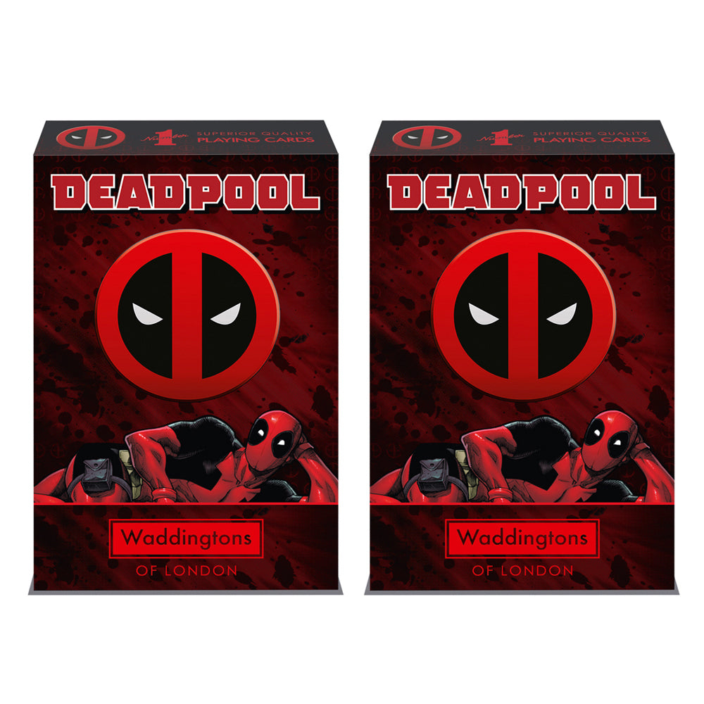 2PK Waddingtons No. 1 of London Playing Cards: Deadpool 14+