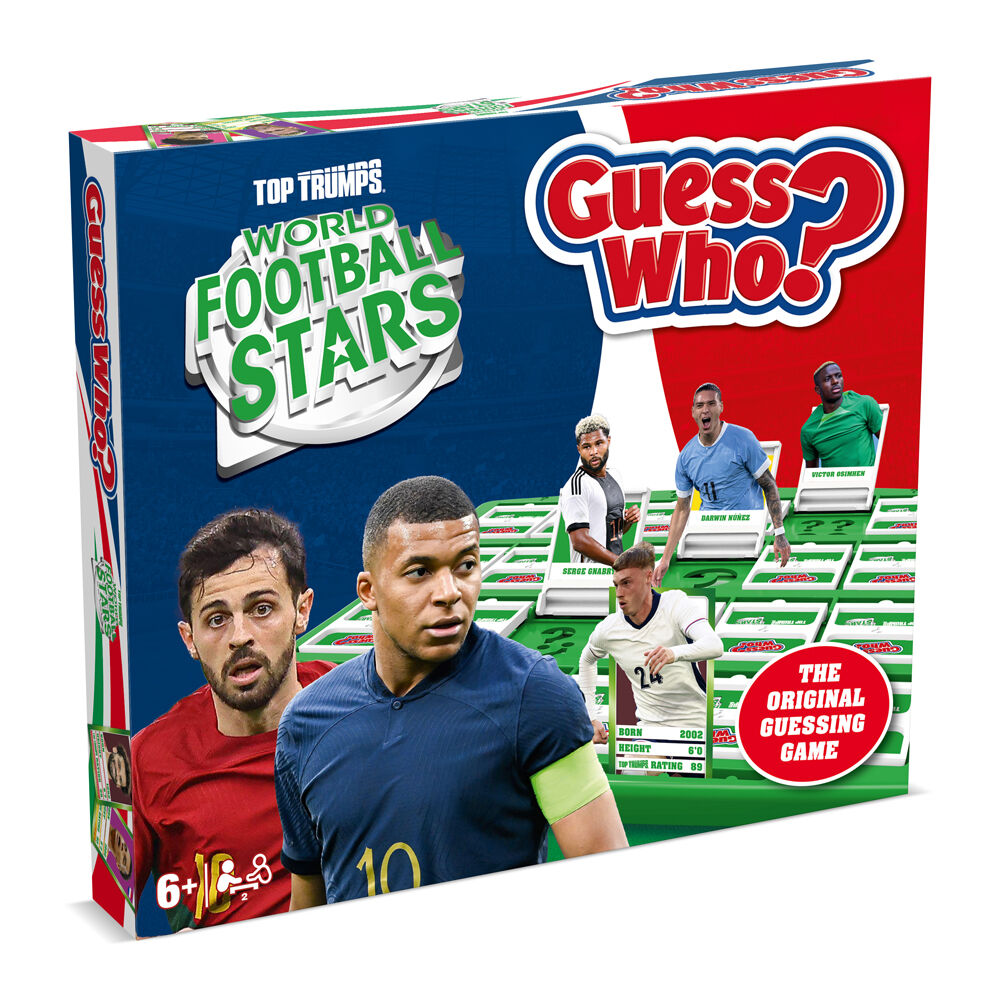 Guess Who World Football Stars 2025 Refresh Edition Kids Board Game 6+