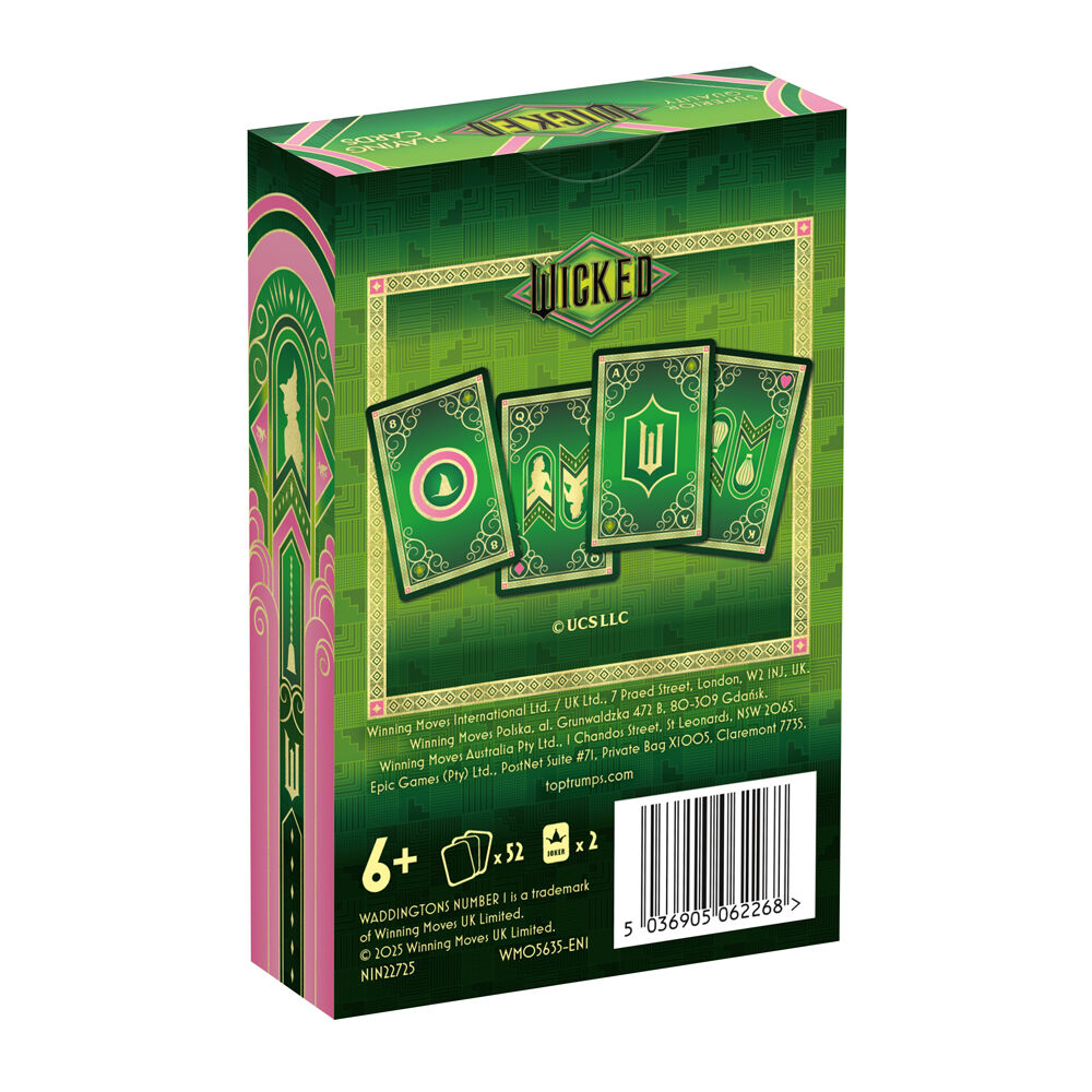 Wicked Movie Edition Novelty Family and Children Playing Cards 5+
