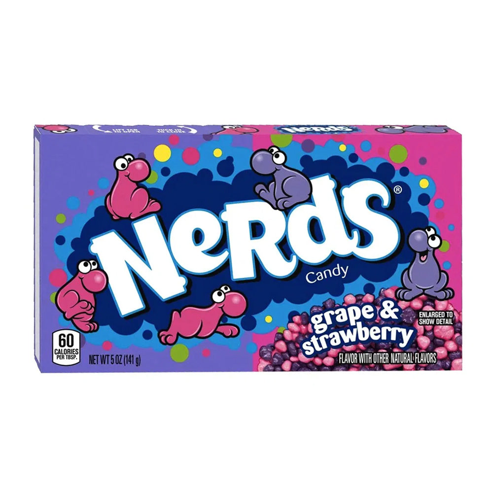 2x Wonka Nerds 141g Theatre Box - Grape & Strawberry