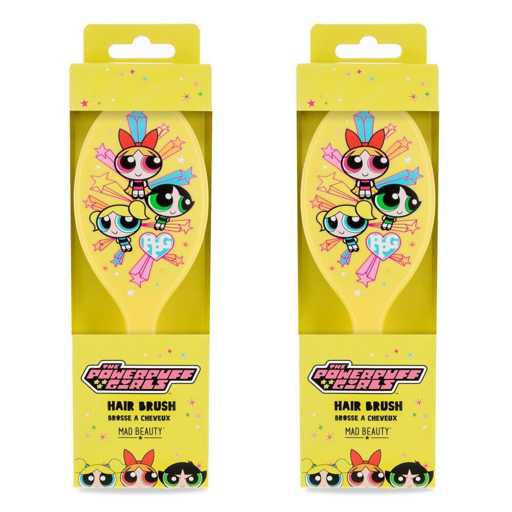 2PK Warner Bros Powerpuff Girls Super Cute Detangling Hair Brush Yellow