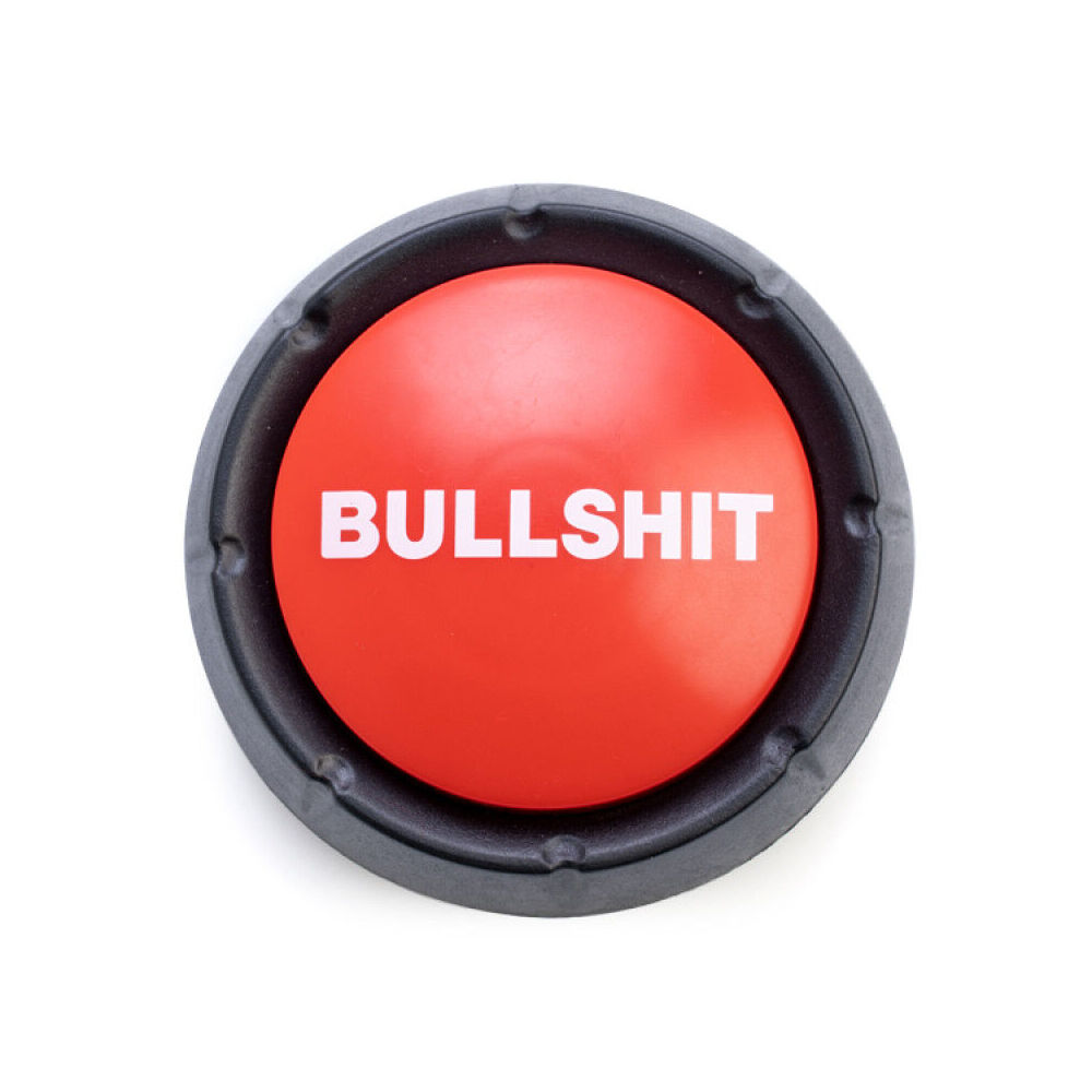 2PK Bullshit Button Novelty Sound Party Game Red Fun & Curiosity