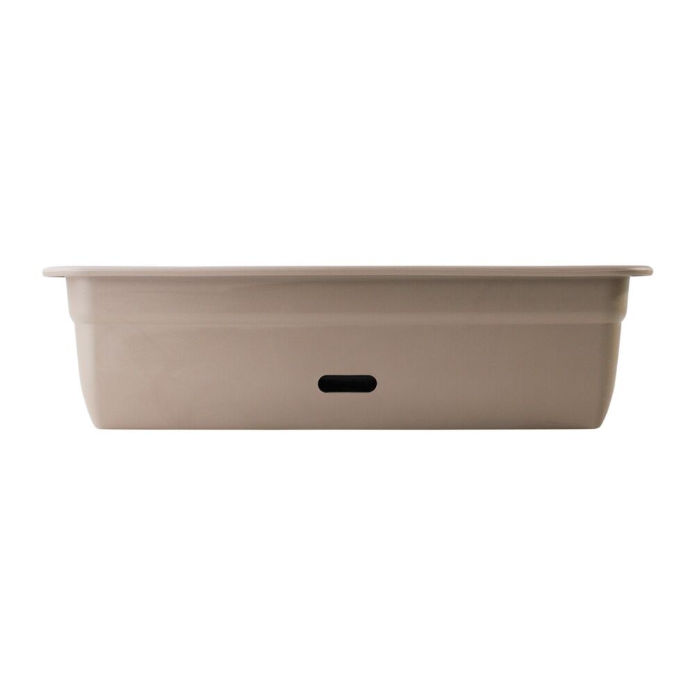 3PK Homeleisure WaterSaver Rectangle Pot Planter 60cm Taupe Home Garden