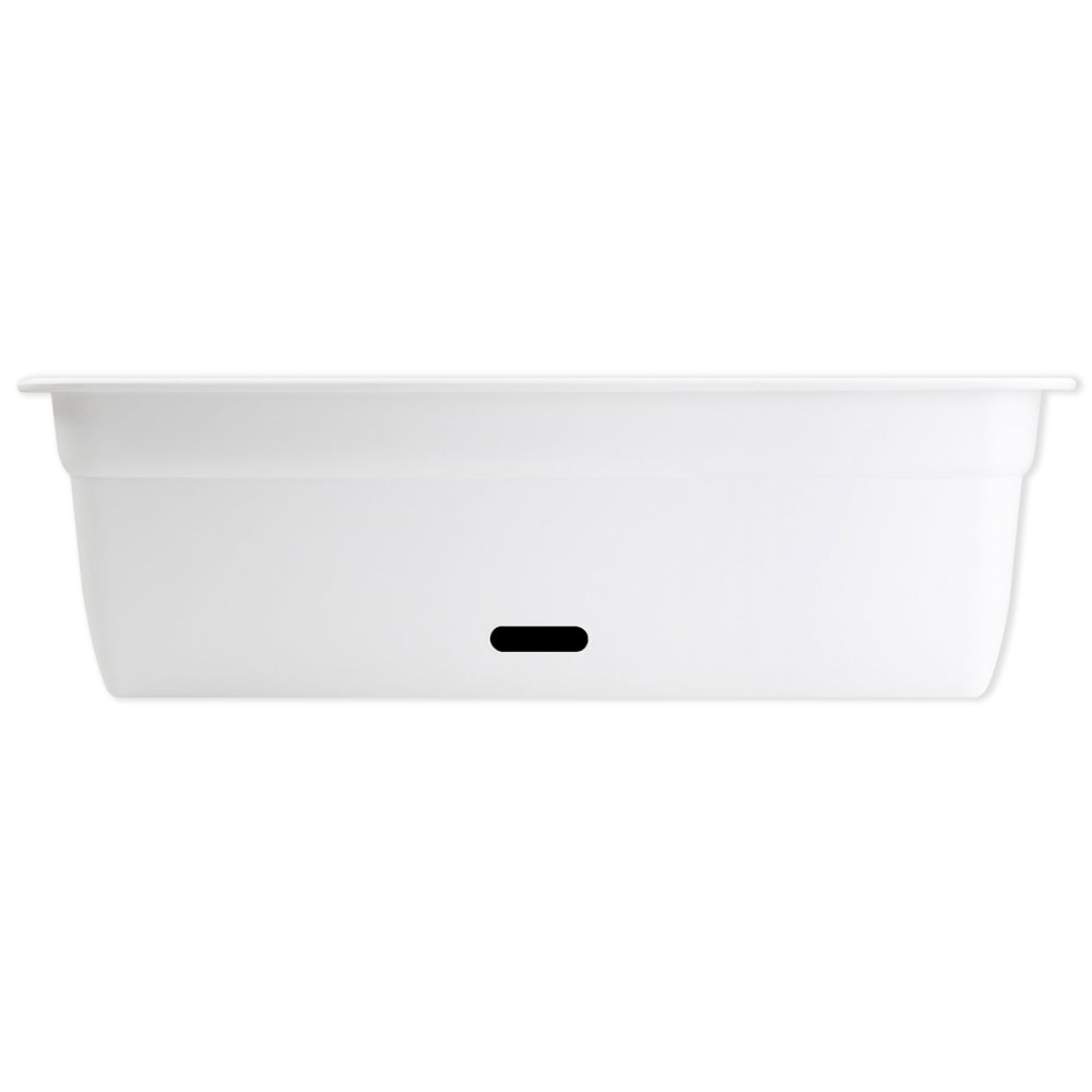 3PK Homeleisure WaterSaver Rectangle Pot Planter 75cm White Home Garden