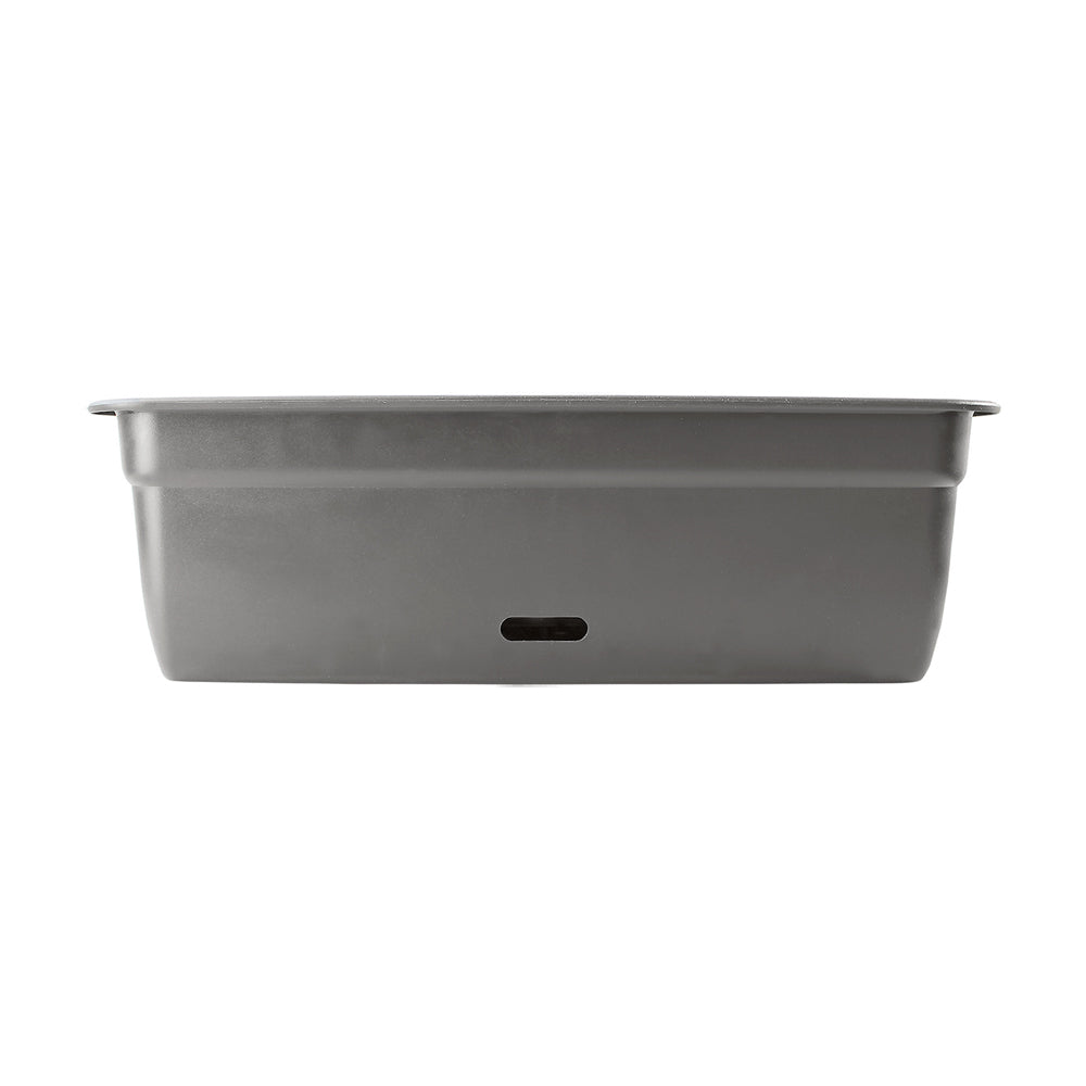3PK Homeleisure WaterSaver Rectangle Pot Planter 75cm Dark Grey Home