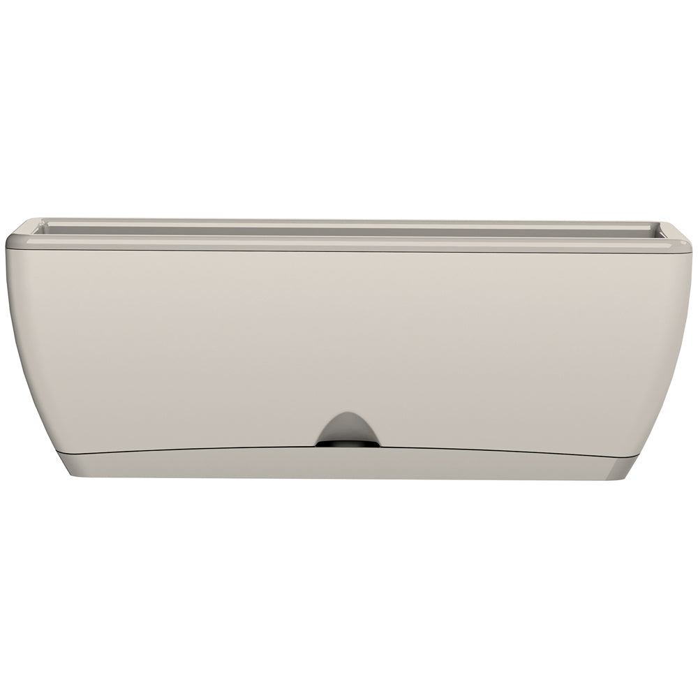 2PK Homeleisure WaterSaver Modern Rectangle Pot Planter 48cm White