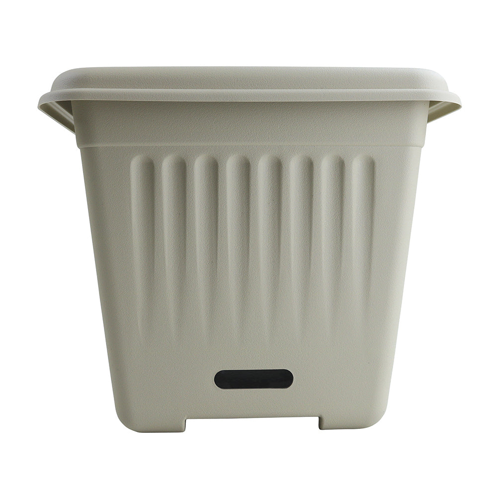 2PK Homeleisure WaterSaver Traditional Square Pot Planter 28cm Stone
