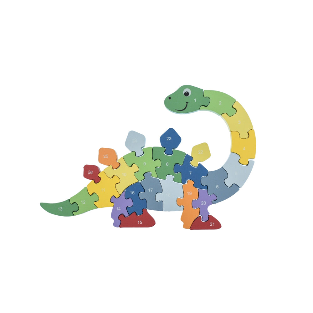 3pc Kaper Kidz Koala/Elephant/Dinosaur A-Z Chunky Jigsaw Puzzle Set 3y+