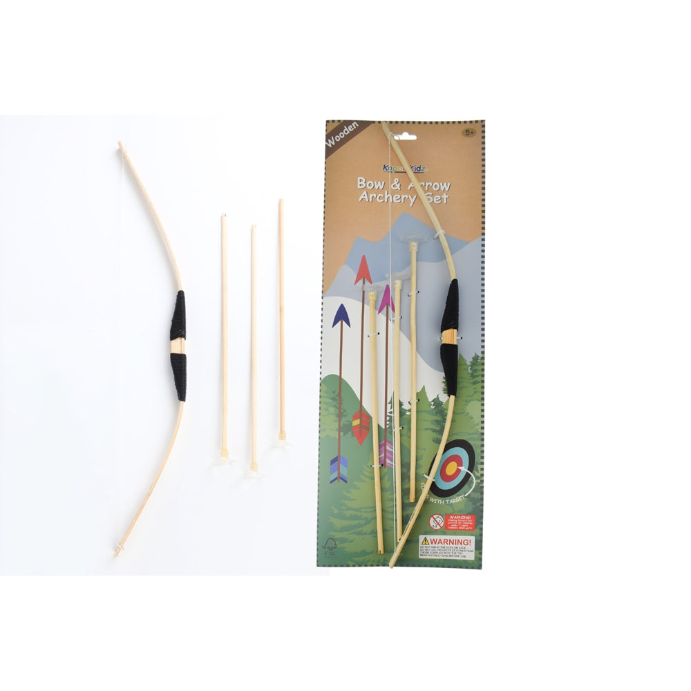 2PK Kaper Kidz Wooden Bow & Arrow Kids/Childrens Toy 5y+
