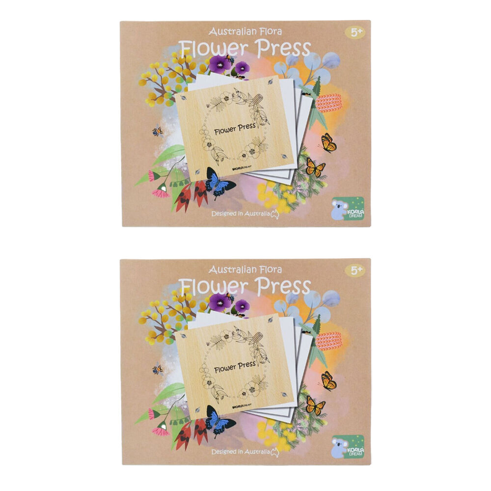 2PK Kaper Kidz Australian Flora Flower Press Craft Kit/Creativity Activity 3y+