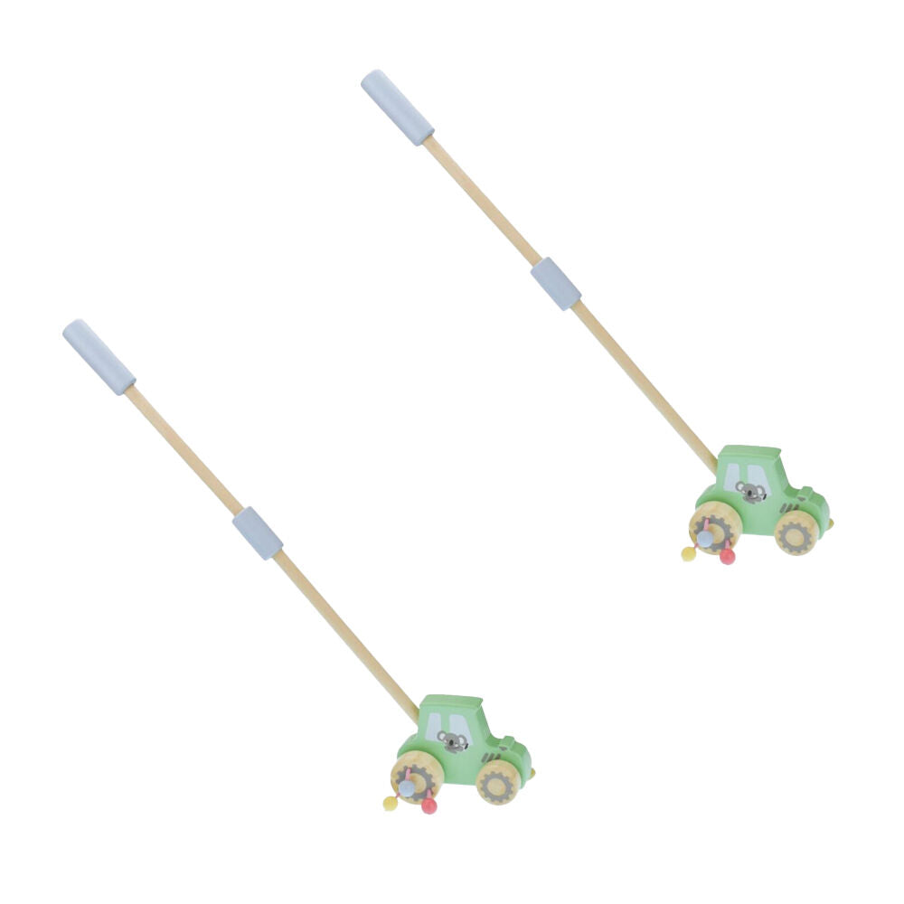 2PK Kaper Kidz Wooden Push Along Tractor Walking Assitance Toy 12m+