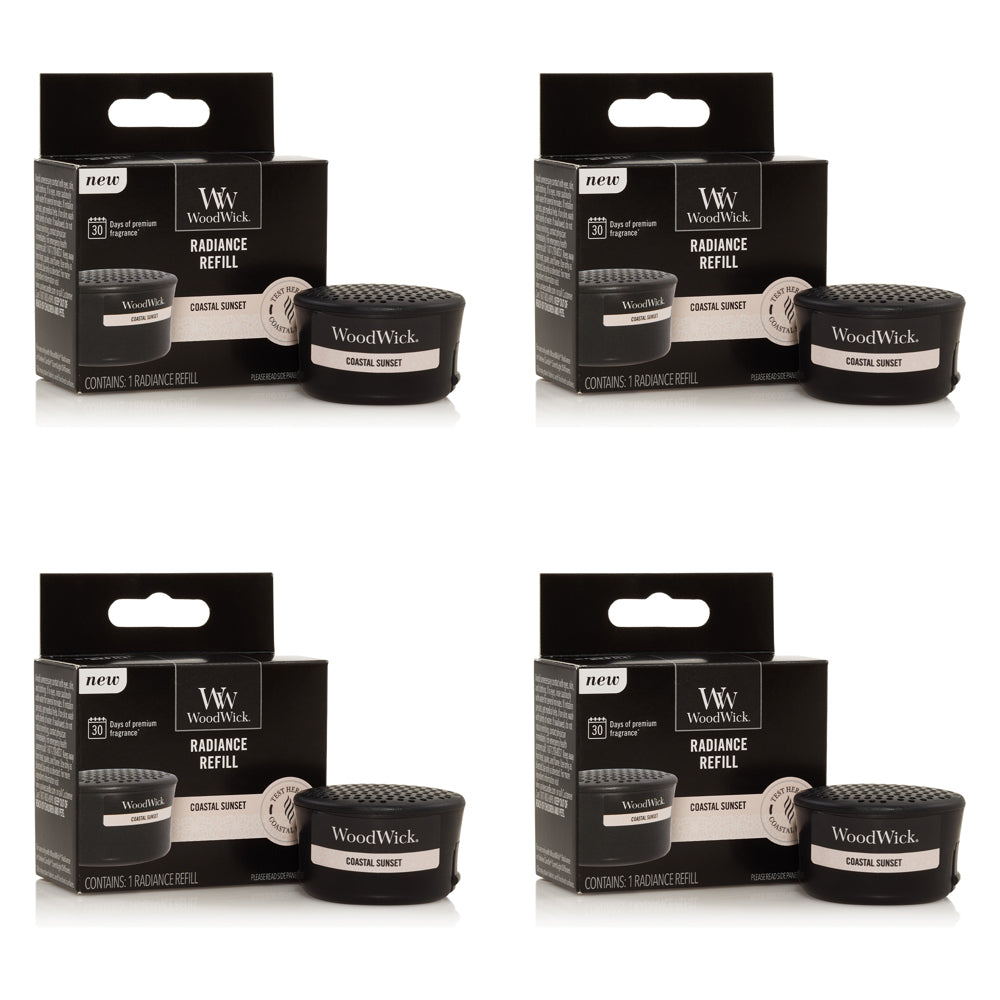 4PK WoodWick Coastal Sunset Radiance Refill Fragrance 1.28oz