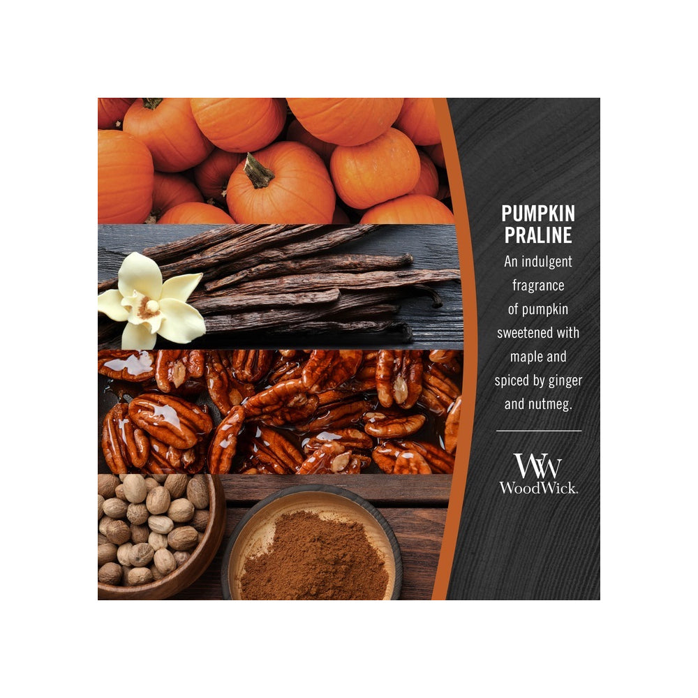 4PK WoodWick Pumpkin Praline Scented Wax Melt Cube 9.7oz