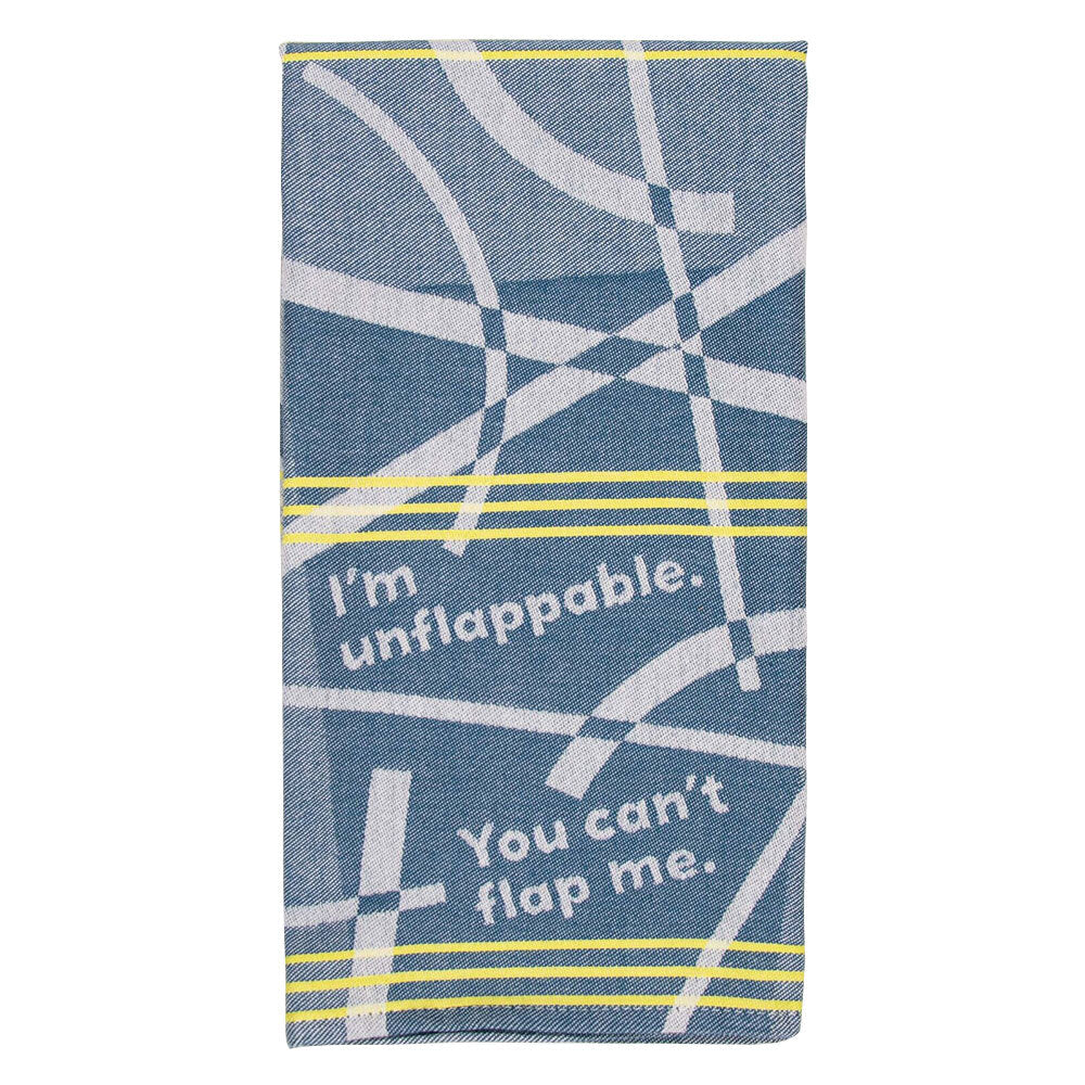 Blue Q I'm Unflappable Cotton Dish Towel Kitchen Cleaning/Drying Cloth