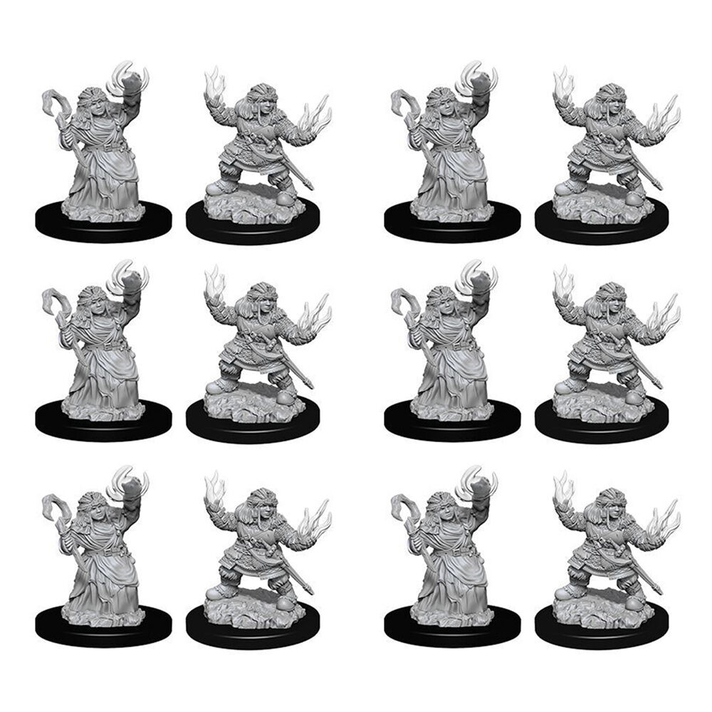 6x 2pc Pathfinder Deep Cuts Unpainted Female Dwarf Summoner