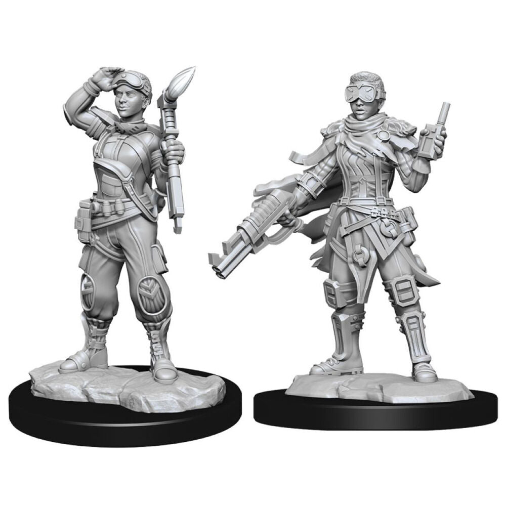 6x 2pc Starfinder Deep Cuts Unpainted Miniatures Human Mechanic