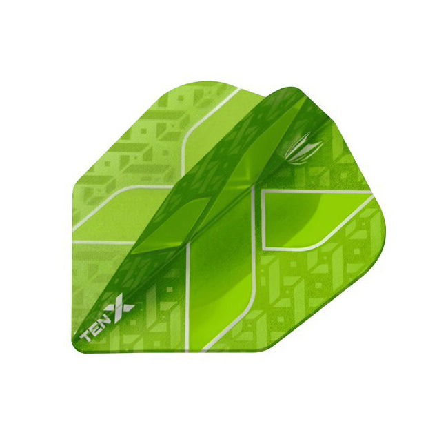 8x 3pc Target Ten-X Ultra Dart Flights Standard Set - Lime Green