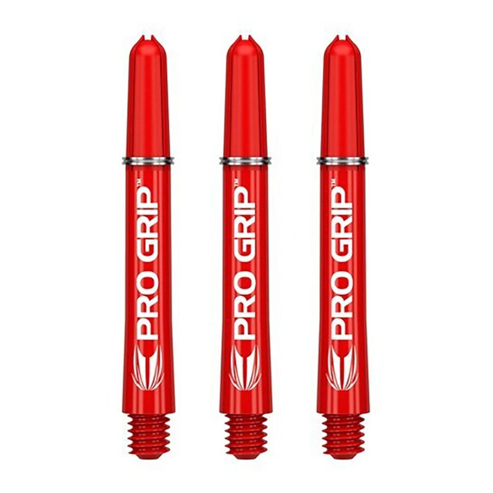 6x 3pc Target Pro Grip Shaft Dart Accessory Short - Red