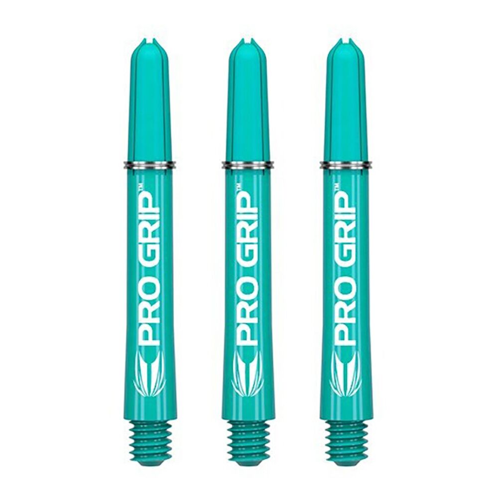 6x 3pc Target Pro Grip Nylon Shaft Accessory Intermediate - Aqua