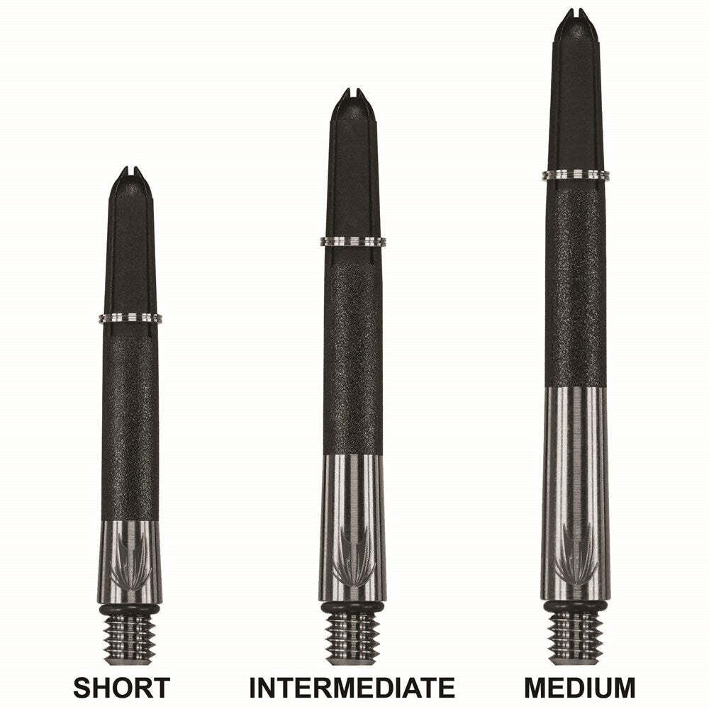 2x 3pc Target Carbon-Ti Titanium Shaft Accessory Intermediate - Black