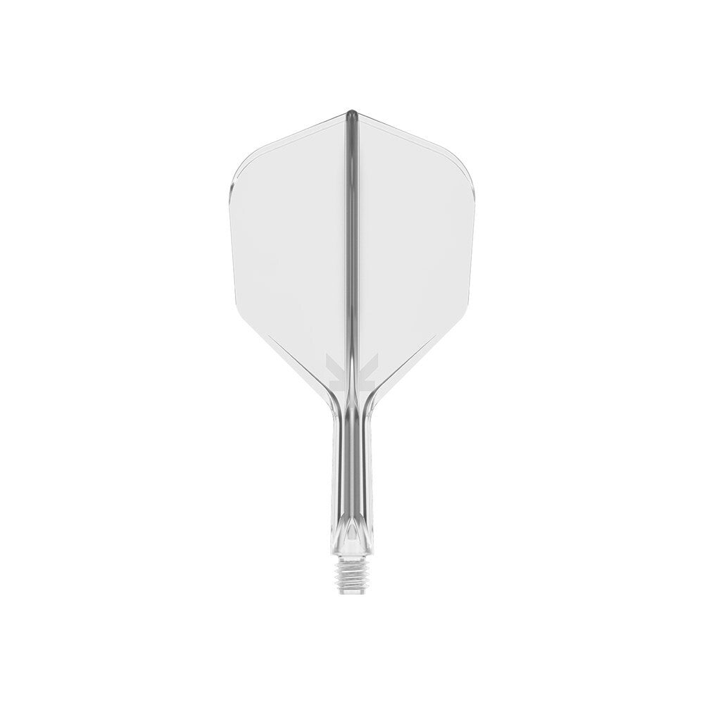 2x Target K-Flex Moulded Flight & Shaft No.6 Medium - Clear