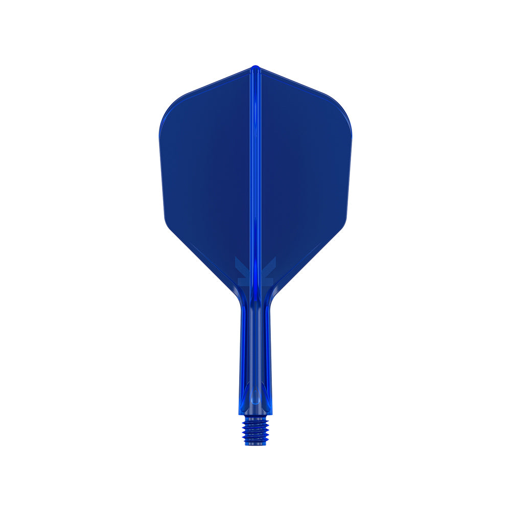 2x Target K-Flex Moulded Flight & Shaft No.6 Medium - Blue