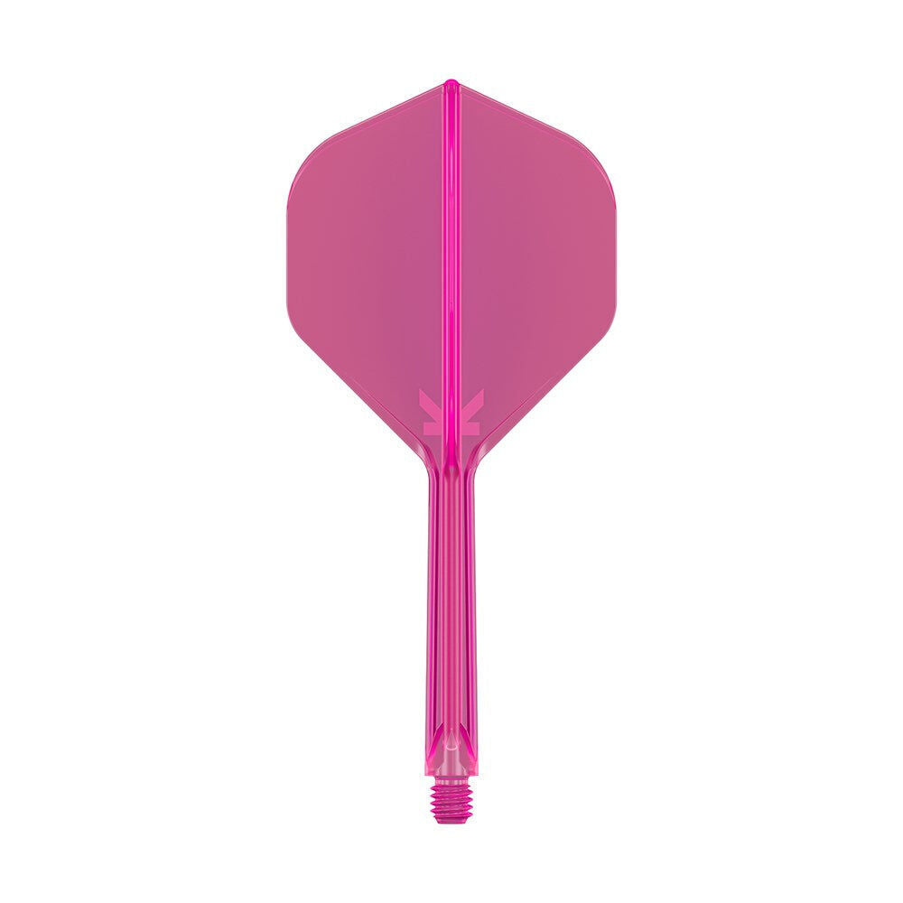 3pc Target K-Flex No 2 Dart Flight & Shaft Medium 33mm - Neon Pink